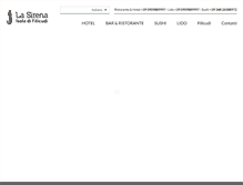 Tablet Screenshot of pensionelasirena.it